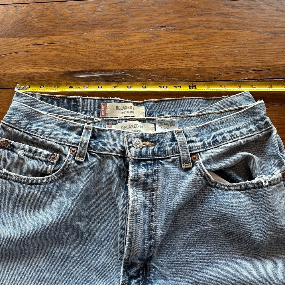 Vintage Levi's 550 Relaxed Fit Work Chore Jeans Flawed 2 pairs 34 x 34 - Picture 14 of 16